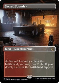 MTG Ravnica: Clue Edition Sacred Foundry (Borderless)