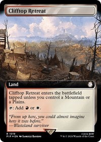 MTG Universes Beyond: Fallout Clifftop Retreat (Extended Art) (Surge Foil)
