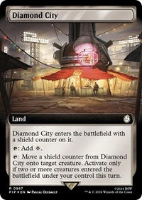 MTG Universes Beyond: Fallout Diamond City (Extended Art) (Surge Foil)