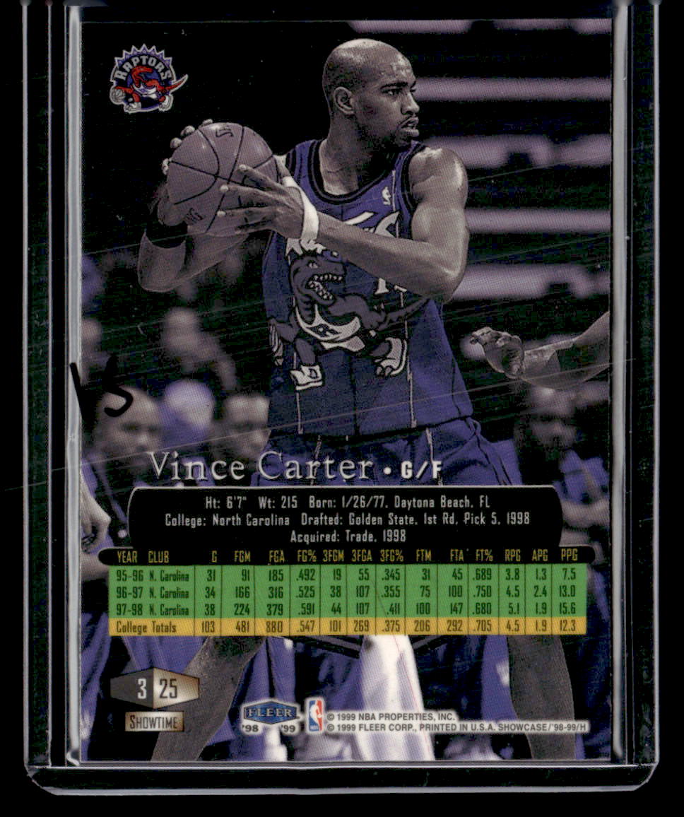 1998-99 Flair Showcase #25 Vince Carter