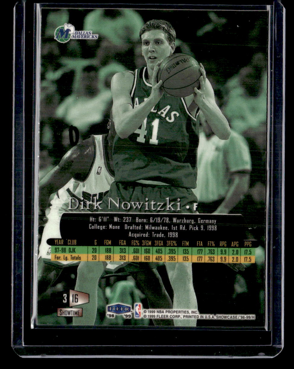 1998-99 Flair Showcase #16 Dirk Nowitzki
