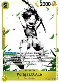 One Piece Ultra Deck: The Three Brothers Portgas.D.Ace (010) (Parallel)