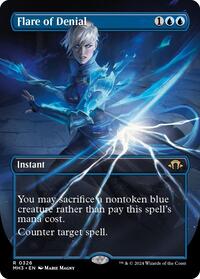 MTG Modern Horizons 3 Flare of Denial (Borderless)
