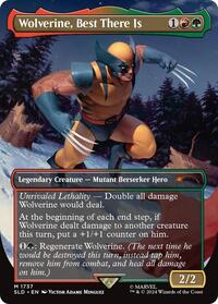 MTG Secret Lair Drop Series Wolverine, Best There Is (Rainbow Foil)