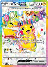 Pokemon SV08: Surging Sparks Pikachu ex - 219/191