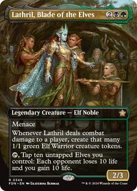 MTG Foundations Lathril, Blade of the Elves (Borderless)