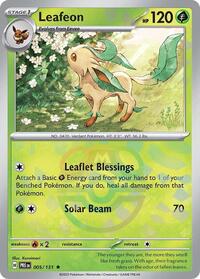 pokemon SV: Prismatic Evolutions Leafeon (Master Ball Pattern)