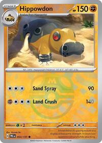 pokemon SV: Prismatic Evolutions Hippowdon (Master Ball Pattern)