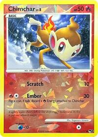 pokemon POP Series 8 Chimchar (Cracked Ice Holo)