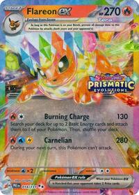 pokemon Miscellaneous Cards & Products Flareon ex - 014/131 (Prismatic Evolutions Stamp)