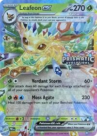 pokemon Miscellaneous Cards & Products Leafeon ex - 006/131 (Prismatic Evolutions Stamp)