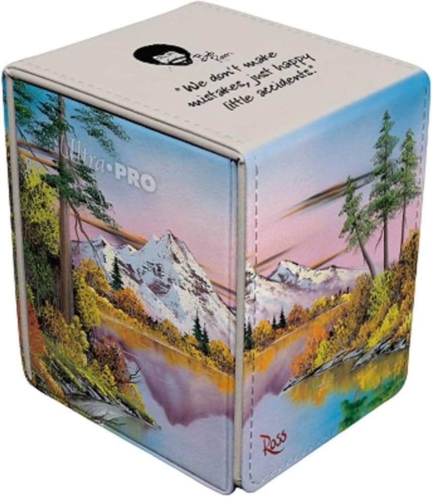 Ultra Pro: Bob Ross Mighty Mountain Lake Alcove Flip Deck Box