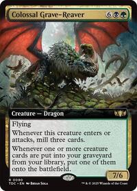 MTG Commander: Tarkir: Dragonstorm Colossal Grave-Reaver (Extended Art)