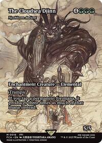 MTG FINAL FANTASY: Through the Ages The Cloudsea Djinn - Nyxbloom Ancient (Showcase)