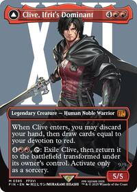 MTG FINAL FANTASY Clive, Ifrit's Dominant (0385) (Borderless)