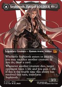 MTG FINAL FANTASY Sephiroth, Fabled SOLDIER (Borderless) (Surge Foil)