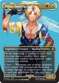 MTG Commander: FINAL FANTASY Tidus, Yuna's Guardian (Borderless) (Surge Foil)