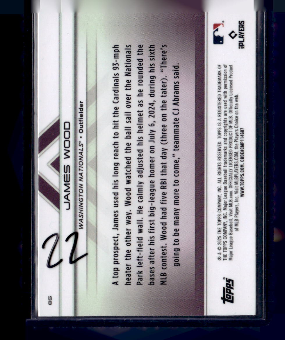 2025 Topps Transcendent Collection #85 James Wood Image Variations