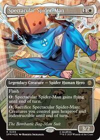 MTG Marvel's Spider-Man Spectacular Spider-Man (0236) (Borderless) (Textured Foil)