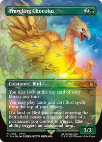 MTG FINAL FANTASY Traveling Chocobo (Borderless) (Chocobo Track Foil)