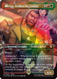 MTG Commander: FINAL FANTASY Barret, Avalanche Leader (Borderless) (Chocobo Track Foil)