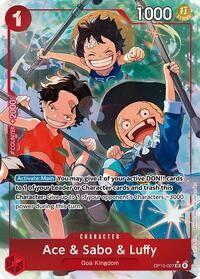 One Piece Carrying On His Will Ace & Sabo & Luffy (Alternate Art)
