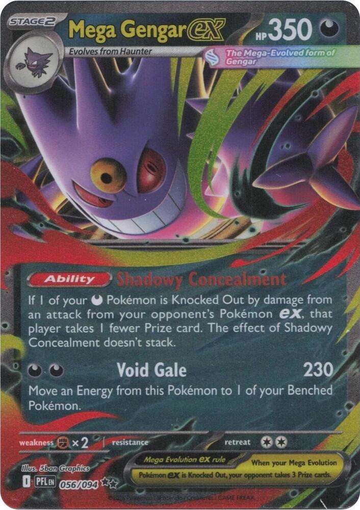 Pokemon Mega Gengar ex 056/094,Ungraded CT
