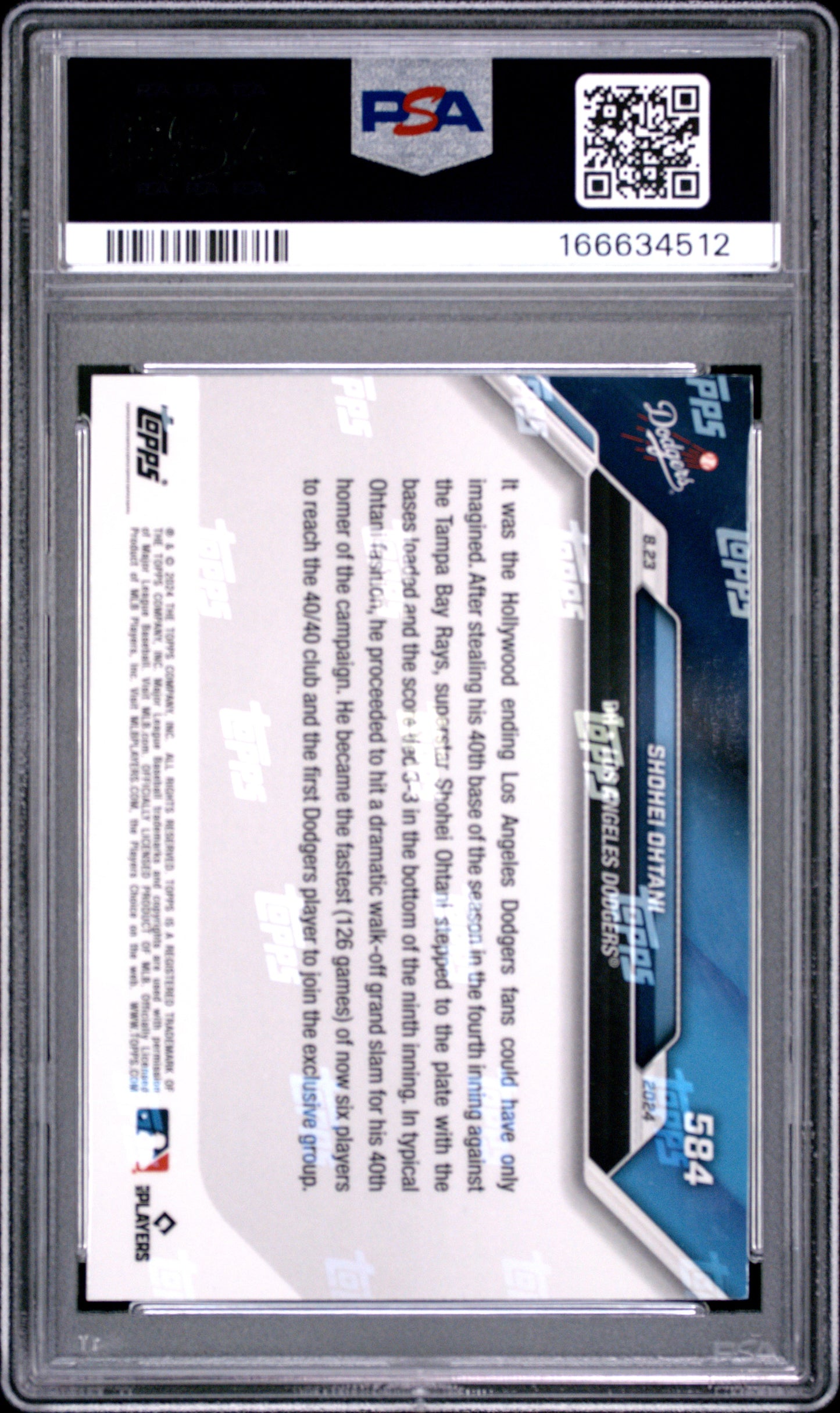 2024 Topps Now #584 Shohei Ohtani PSA 8 166634512