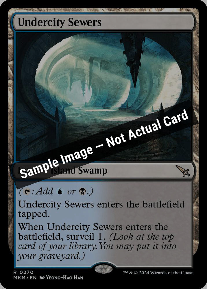 Magic,Murders at Karlov Manor,Undercity Sewers - 270,Normal,Near Mint — Sample Image, Not Actual Card