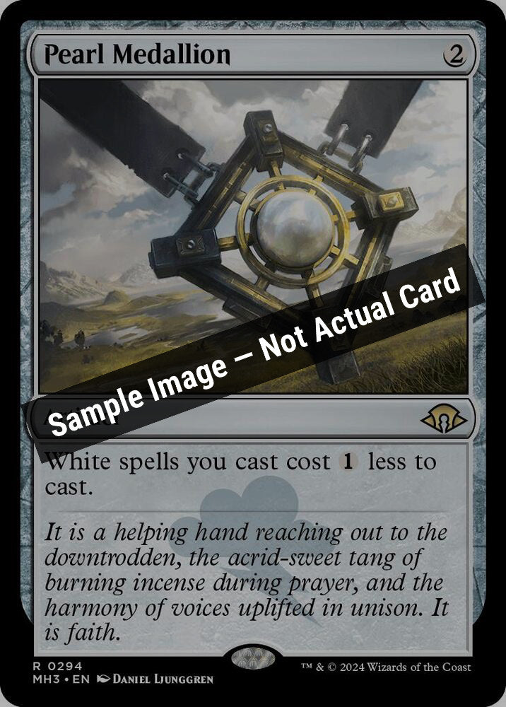 Magic,Modern Horizons 3,Pearl Medallion - 294,Normal,Near Mint — Sample Image, Not Actual Card