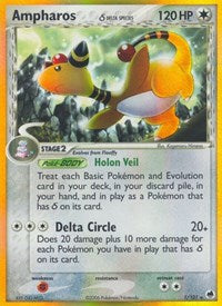 pokemon Dragon Frontiers Ampharos (Delta Species)