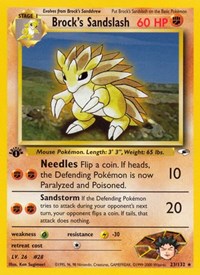 Pokemon Gym Heroes Brock's Sandslash
