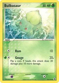 pokemon FireRed & LeafGreen Bulbasaur - 055/112