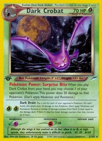 pokemon Neo Destiny Dark Crobat