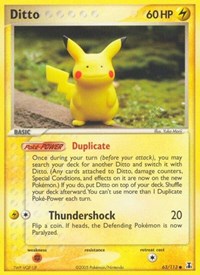 Pokemon Delta Species Ditto - 63/113 (Pikachu)