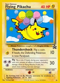 Pokemon WoTC Promo Flying Pikachu