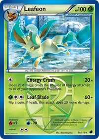 pokemon Plasma Freeze Leafeon (Team Plasma)