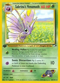 Pokemon Gym Heroes Sabrina's Venomoth