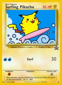 Pokemon WoTC Promo Surfing Pikachu