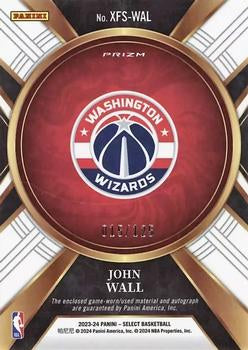 2023-24 Panini Select #XFS-WAL John Wall X-Factor Memorabilia Signatures #/125