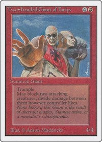 MTG Unlimited Edition Two-Headed Giant of Foriys