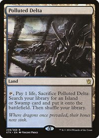 MTG Khans of Tarkir Polluted Delta
