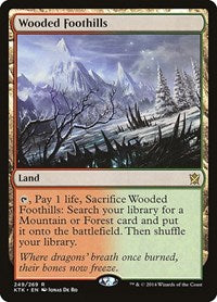MTG Khans of Tarkir Wooded Foothills