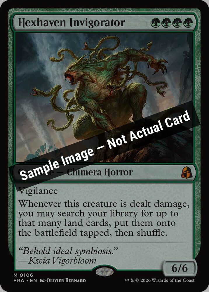 Magic,Reality Fracture,Hexhaven Invigorator - 106,Foil,Near Mint — Sample Image, Not Actual Card