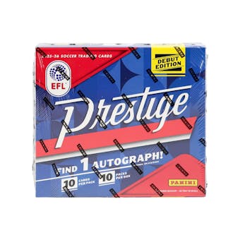 Panini Prestige 2025-26 EFL English Football League Soccer Hobby Preferred Box