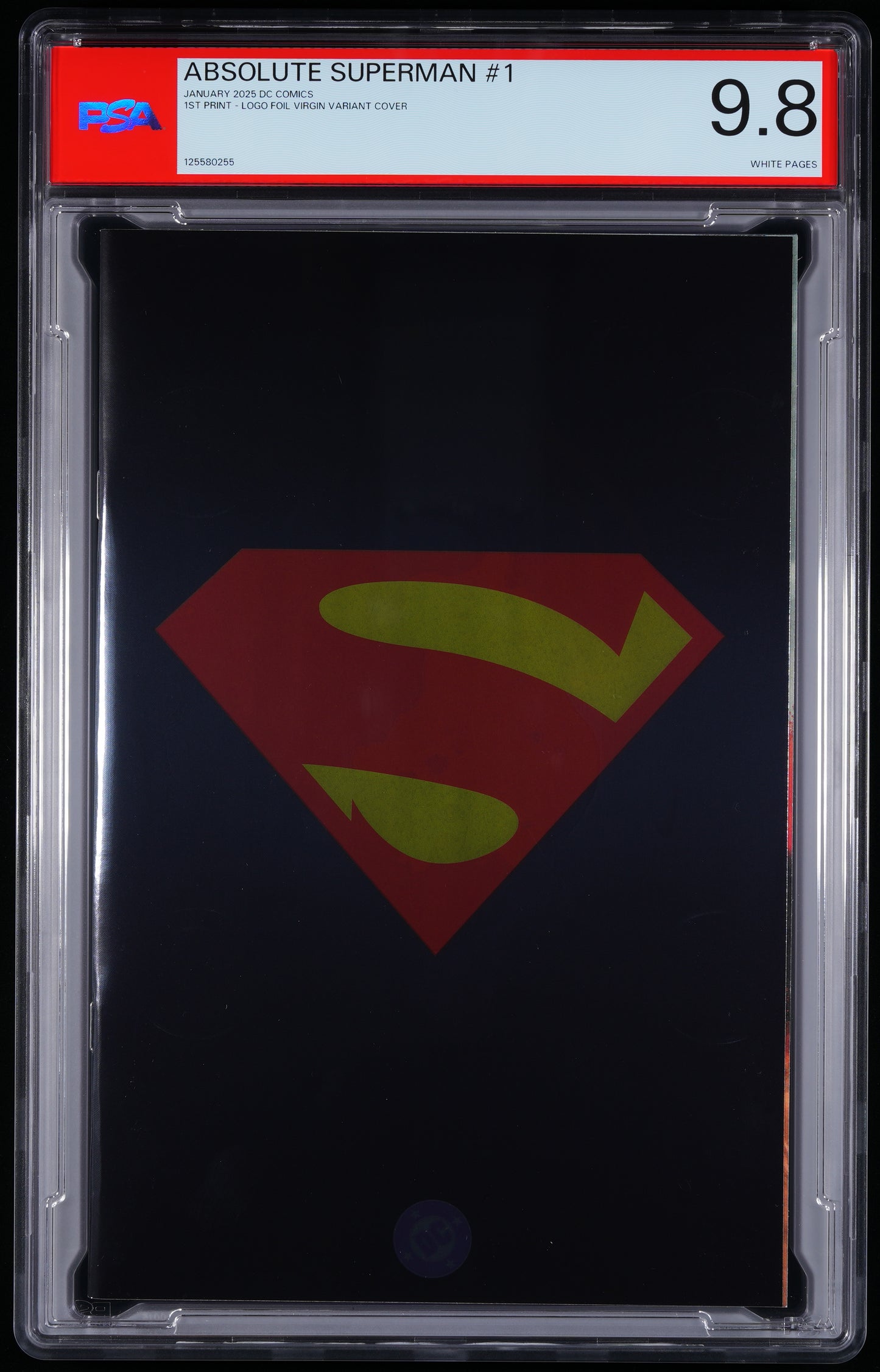 DC Comics Absolute Superman #1 1 LOGO FOIL VIRGIN VARIANT COVER
