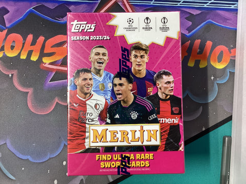 2023-24 topps club Merlin UEFA value Box