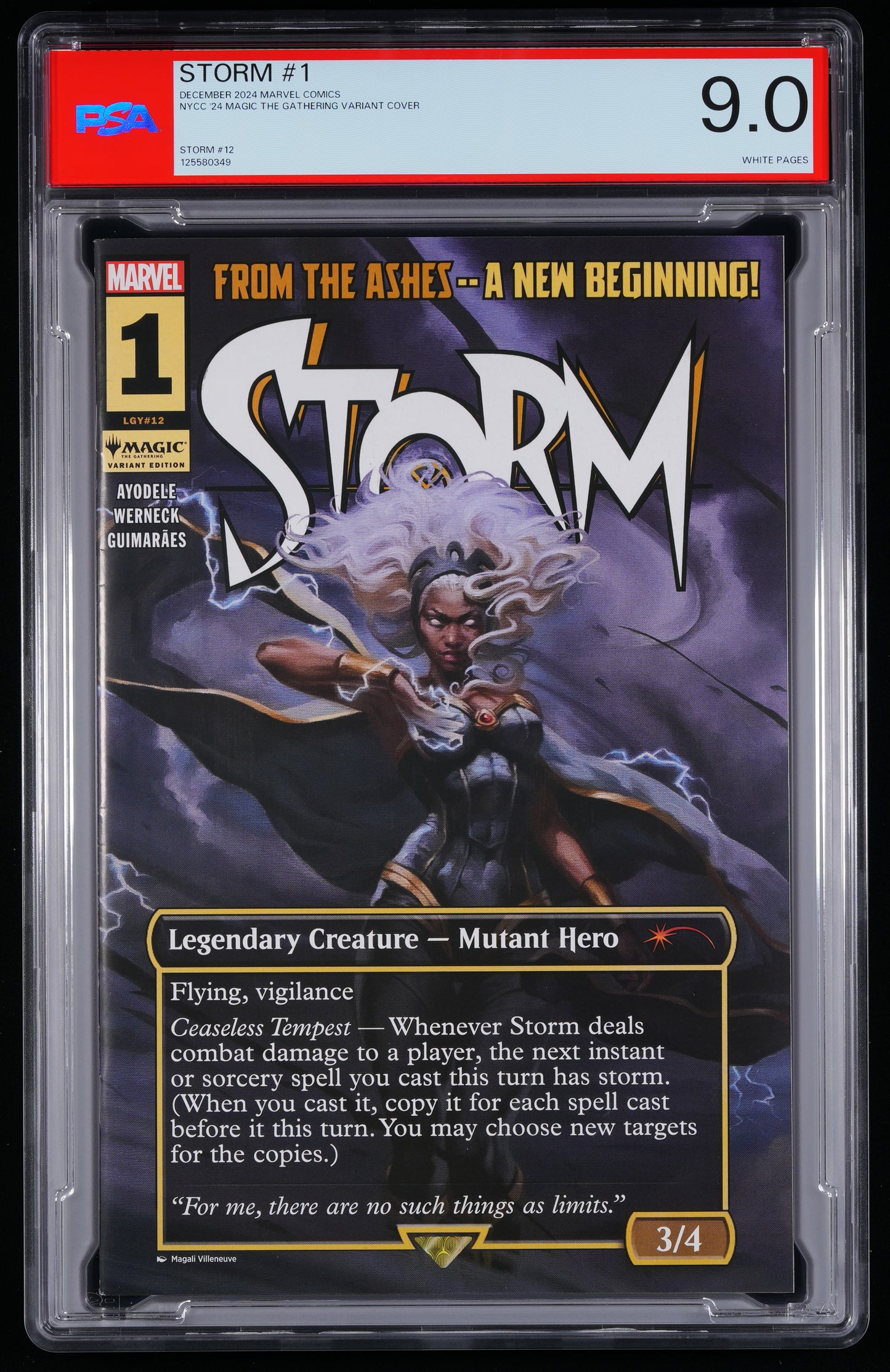 Marvel Comics Storm #1 NONE NEW YORK COMIC CON MAGIC THE GATHERING MAGALI VILLENEUVE VARIANT COVER