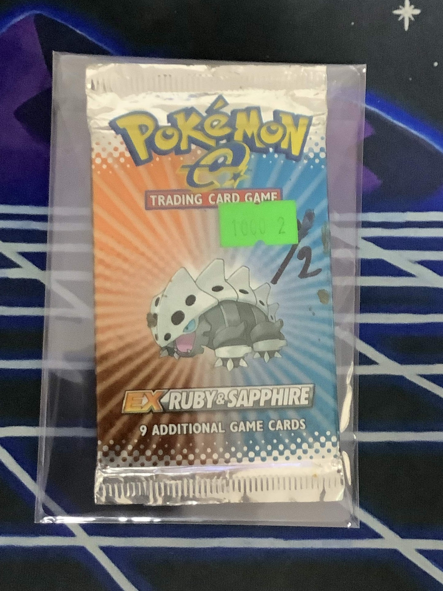pokemon Ruby and Sapphire Booster Pack (marked)
