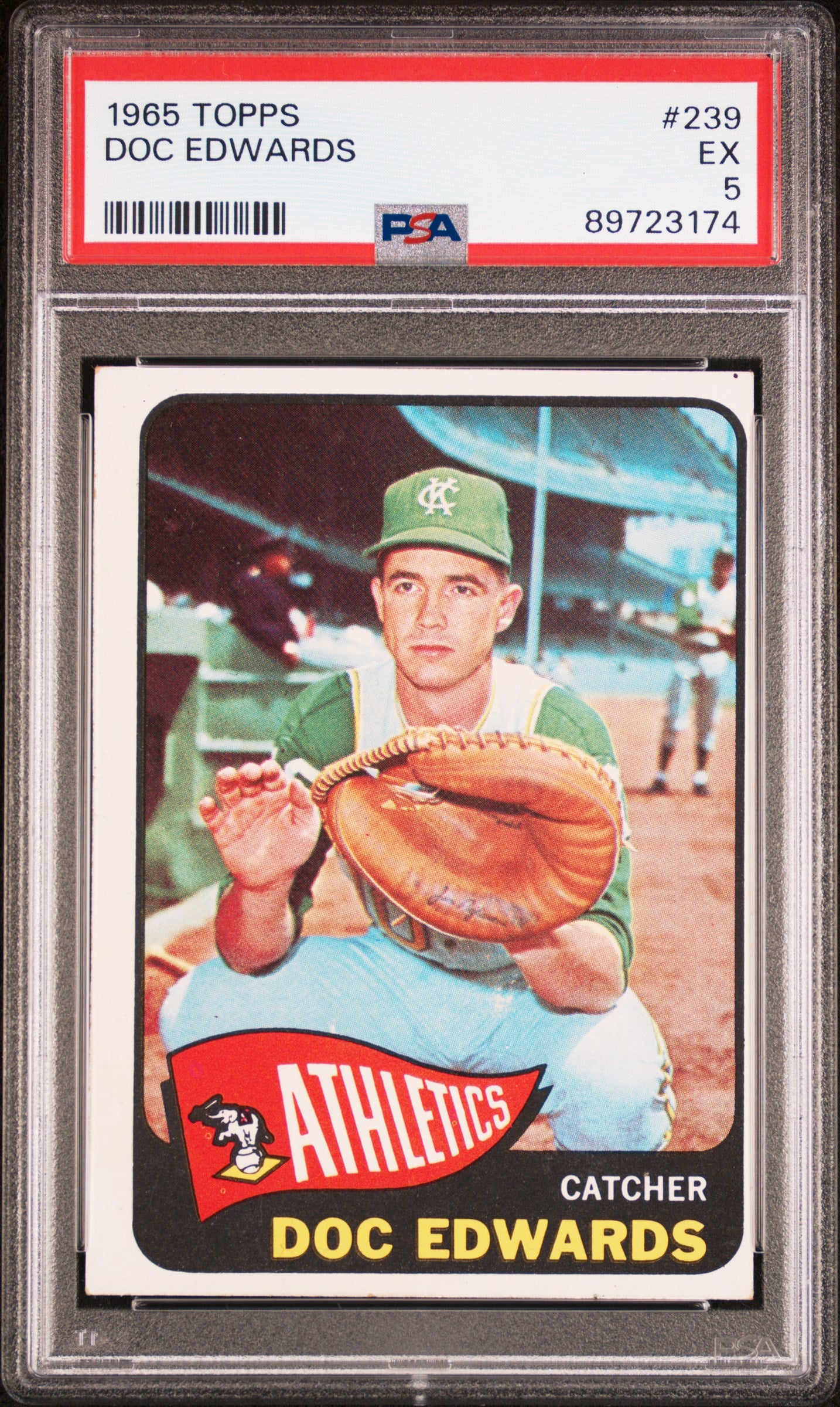 1965 TOPPS DOC EDWARDS #239 PSA 5